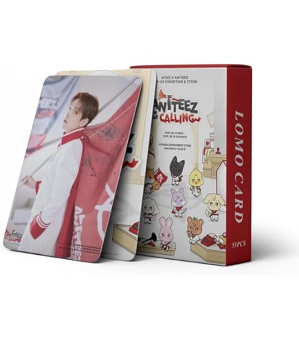 Amazon.com: Ateez K-POP Transparent Photo Cards 25pcs … : Office